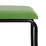 Bench 110 x 40 x 68 cm Synthetic Fabric Metal Green-3