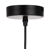 Ceiling Light 40 x 40 x 234 cm Crystal Black Metal Ø 15 cm Modern-1