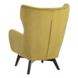 Armchair 75 x 83 x 103 cm Synthetic Fabric Wood Mustard-8