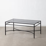 Centre Table 100 x 60 x 45,5 cm Crystal Metal-0