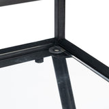 Desk Metal Crystal Iron 95 x 42 x 88 cm-3