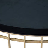 Centre Table Black Golden 91 x 91 x 43 cm-6