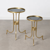 Set of 2 tables Golden Smoked 38,5 x 38,5 x 61 cm (2 Units)-5