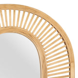 Wall mirror Beige Crystal Rattan 61 x 15 x 76 cm-3