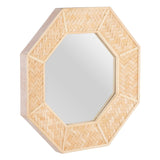 Wall mirror 81 x 6,5 x 81 cm Natural Bamboo-5