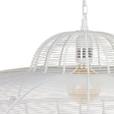 Ceiling Light Metal White 80 x 80 cm-4