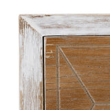 Nightstand COUNTRY Natural White Fir wood 50 x 35 x 55 cm MDF Wood-7