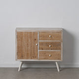 Hall Table with Drawers COUNTRY 90 x 35 x 80 cm Natural White Fir wood MDF Wood-1