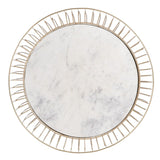 Centre Table White Golden 72 x 72 x 40 cm-2