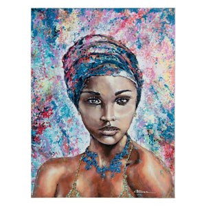 Painting Canvas Pine Lady 120 x 3,5 x 90 cm-0