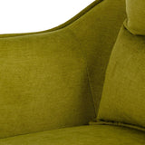 Armchair 76,5 x 70 x 74 cm Synthetic Fabric Metal Green-5