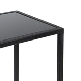 Console Black Aluminium Crystal Iron 98 x 28 x 82 cm (2 Units)-3