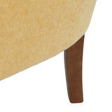 Armchair 77 x 64 x 88 cm Synthetic Fabric Wood Mustard-1