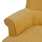 Armchair 77 x 64 x 88 cm Synthetic Fabric Wood Mustard-7