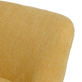 Armchair 77 x 64 x 88 cm Synthetic Fabric Wood Mustard-6