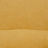 Armchair 77 x 64 x 88 cm Synthetic Fabric Wood Mustard-3