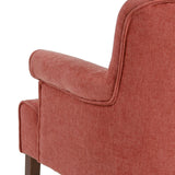 Armchair 77 x 64 x 88 cm Synthetic Fabric Wood Dark Red-4
