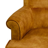 Armchair 77 x 64 x 88 cm Synthetic Fabric Wood Ocre-7