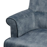 Armchair 77 x 64 x 88 cm Synthetic Fabric Wood Light Blue-1