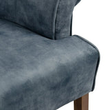 Armchair 77 x 64 x 88 cm Synthetic Fabric Wood Light Blue-9