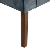 Armchair 77 x 64 x 88 cm Synthetic Fabric Wood Light Blue-6