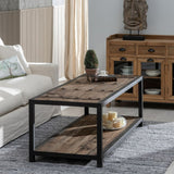 Centre Table Black Natural 165 x 64 x 55 cm-7