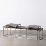 Centre Table 152 x 38,5 x 38,5 cm Metal Wood 3 Units-0