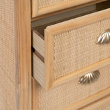 Chest of drawers SAPHIRA 44 x 35 x 100 cm Natural DMF-5