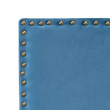 Headboard 180 x 6 x 60 cm Synthetic Fabric Blue-6