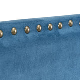 Headboard 180 x 6 x 60 cm Synthetic Fabric Blue-5