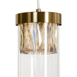 Ceiling Light 91 x 11 x 45 cm Crystal Golden Metal-4