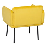 Armchair Yellow Black 100 % polyester 76 x 64 x 77 cm-6