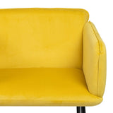 Armchair Yellow Black 100 % polyester 76 x 64 x 77 cm-5