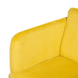 Armchair Yellow Black 100 % polyester 76 x 64 x 77 cm-4