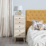 Chest of drawers MARIE 42 x 40,2 x 100 cm Natural Wood DMF-9