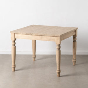 Dining Table 100 x 100 x 77 cm Natural Mindi wood-0