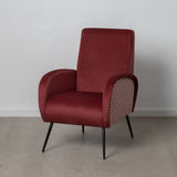 Armchair Black Burgundy 68 x 97 x 86 cm-10