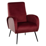 Armchair Black Burgundy 68 x 97 x 86 cm-0