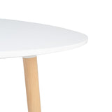 Dining Table White MDF Wood 90 x 90 x 74 cm-3