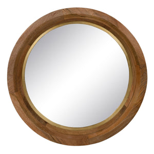 Wall mirror Golden Natural 90 x 7,5 x 90 cm-0