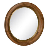 Wall mirror Golden Natural 90 x 7,5 x 90 cm-5