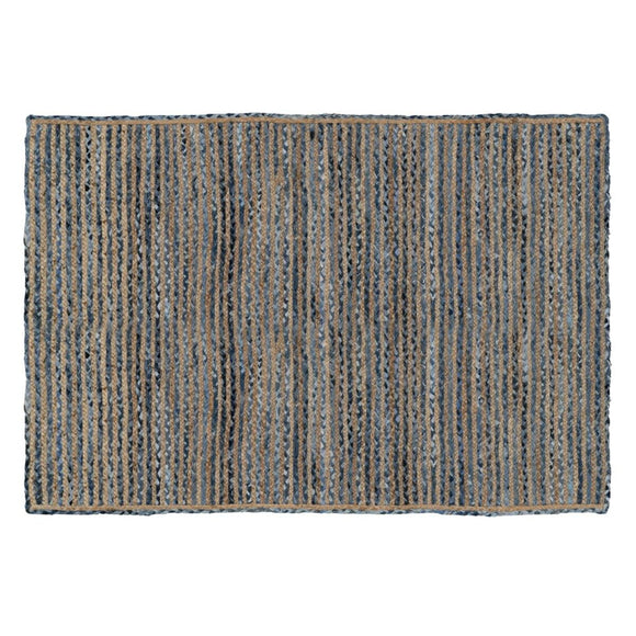 Carpet Natural Blue Cotton Jute 230 x 160 cm-0
