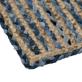 Carpet Natural Blue Cotton Jute 230 x 160 cm-1
