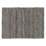 Carpet 290 x 200 cm Natural Blue Cotton Jute-0
