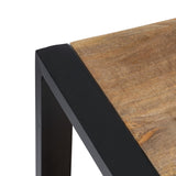 Side table MANGO 100 x 40 x 60 cm Natural Black Wood Iron-2