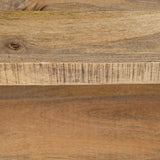 Side table MANGO 100 x 40 x 60 cm Natural Black Wood Iron-6