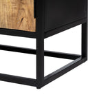 TV furniture MARA Natural Black Wood Iron 150 x 40 x 55 cm-1