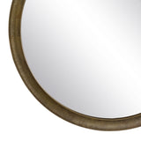 Wall mirror 88,2 x 2,5 x 88,2 cm Circular Golden Aluminium-4