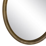 Wall mirror 88,2 x 2,5 x 88,2 cm Circular Golden Aluminium-3