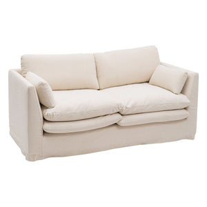 2-Seater Sofa Beige 194 x 100 x 94 cm-0